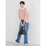 モックネックボーダーニットプルオーバー | AMERICAN HOLIC | 詳細画像6