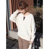 アイボリー | 【WEB限定】スキッパーニットプルオーバー | AMERICAN HOLIC