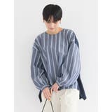 ネイビー | 異素材バックタックドッキングプルオーバー | AMERICAN HOLIC