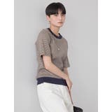 ミジンボーダーカットプルオーバー | AMERICAN HOLIC | 詳細画像2