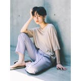 レーヨンVネック半袖ニットプルオーバー | koe | 詳細画像6
