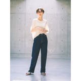 レーヨンVネック半袖ニットプルオーバー | koe | 詳細画像13
