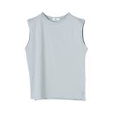 サックスブルー | 抗菌防臭オーガニックコットンノースリーブTシャツ | koe
