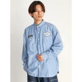 ブルー | ワッペン付きワークシャツ | CRAFT STANDARD BOUTIQUE