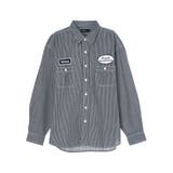 ストライプネイビー | ワッペン付きワークシャツ | CRAFT STANDARD BOUTIQUE