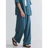 ブルーグリーン | 接触冷感/抗菌防臭/イージーケア /ワイドパンツ | CRAFT STANDARD BOUTIQUE