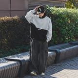 【kutir】配色切替ハーフジップスウェット | kutir | 詳細画像10 