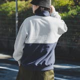【kutir】配色切替ハーフジップスウェット | kutir | 詳細画像23 