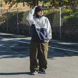 【kutir】配色切替ハーフジップスウェット | kutir | 詳細画像26 