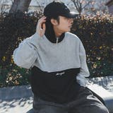 【kutir】配色切替ハーフジップスウェット | kutir | 詳細画像3 