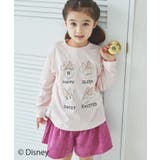 PINK | 【Disney】【ディズニー】キャラクタープリント ガールズ 長袖Tシャツ | pairmanon