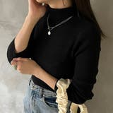 ブラック | 【kutir】リブハイネックタートルニット | kutir