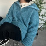 【kutir】ミックスカラーハーフジップニット | kutir | 詳細画像13
