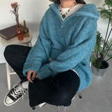 【kutir】ミックスカラーハーフジップニット | kutir | 詳細画像16