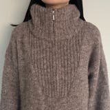 【kutir】ミックスカラーハーフジップニット | kutir | 詳細画像24