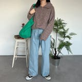 【kutir】ミックスカラーハーフジップニット | kutir | 詳細画像9