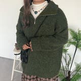 カーキ | 【kutir】ミックスカラーハーフジップニット | kutir