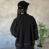【kutir】カレッジロゴハーフジップスウェット | kutir | 詳細画像10