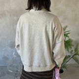 【kutir】カレッジロゴハーフジップスウェット | kutir | 詳細画像3
