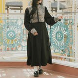 kutir】【クティールとレトロ】袖ジャガードワンピース