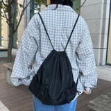 【kutir】メッシュポケットナップサック/バックパック | kutir | 詳細画像1