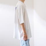 【Adoon plain】チャイナ風プリントTシャツ | kutir | 詳細画像9 