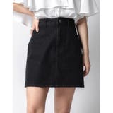 ブラック | 【Adoon plain Ladies】デニムミニスカート | kutir