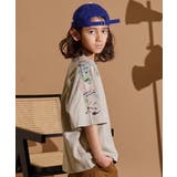 BEIGE-F | 【PAIRMANON STREET】ラグラン 袖 プリント 半袖 Tシャツ | pairmanon