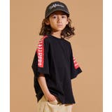 BLACK-C | 【PAIRMANON STREET】ラグラン 袖 プリント 半袖 Tシャツ | pairmanon