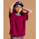 MAROON | 【PAIRMANON STREET】リブ ライン 半袖 Tシャツ | pairmanon