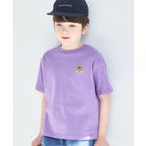 PURPLE | 【綿100%】ワンポイントオリジナル刺繍 半袖Tシャツ | pairmanon