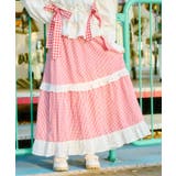 レッド系その他 | 【kutir】【クティールとレトロ】切り替えチェックティアードスカート | kutir