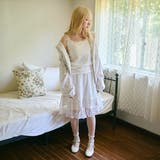 【kutir】【クティールとレトロ】カップ付きレースリボンキャミソール | kutir | 詳細画像10