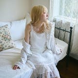 【kutir】【クティールとレトロ】カップ付きレースリボンキャミソール | kutir | 詳細画像6