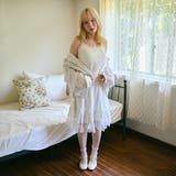 【kutir】【クティールとレトロ】カップ付きレースリボンキャミソール | kutir | 詳細画像9