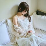 アイボリー | 【kutir】【クティールとレトロ】カップ付きレースリボンキャミソール | kutir