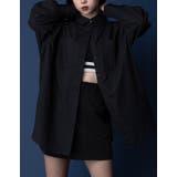 ブラック | 【Adoon plain Ladies】オーバーシャツ | kutir