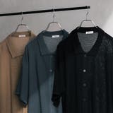 【Adoon plain】透かし編みニットシャツ | kutir | 詳細画像30 