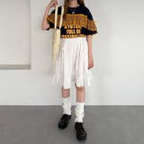 【kutir】チェックドッキングフリルリボンTシャツ | kutir | 詳細画像16 