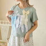 ブルー | 【kutir】【クティールとレトロ】アソートリボンTシャツ | kutir