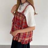 レッド | 【kutir】2wayアソートリボンフリルビスチェ | kutir