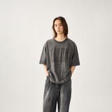 ブラック | LAYERED PIGMENTDYED TEE | kutir