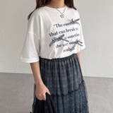 ネイビー系 | 【kutir】アソートリボンロゴTシャツ | kutir
