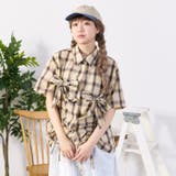 ベージュ | 【kutir】半袖アソートドロストリボンシャツ | kutir