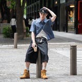 CROPPED OVERSIZED CHECK | kutir | 詳細画像11