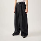 ブラック | STRIPE TUCK WIDE | kutir