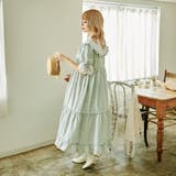 コットンレースティアードギンガムチェックワンピース | kutir | 詳細画像15