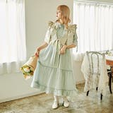 コットンレースティアードギンガムチェックワンピース | kutir | 詳細画像18