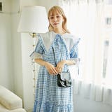 コットンレースティアードギンガムチェックワンピース | kutir | 詳細画像29