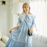 コットンレースティアードギンガムチェックワンピース | kutir | 詳細画像30